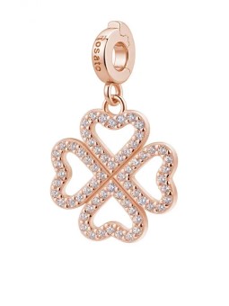 Rosato Ciondolo scintillante placcato oro Quadrifoglio Storie RZ247 donna