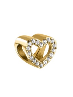 Morellato Perlina a forma di cuore placcata oro con crystal Drops SCZ1386 donna