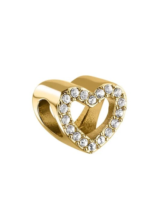 Morellato Perlina a forma di cuore placcata oro con crystal Drops SCZ1386 donna