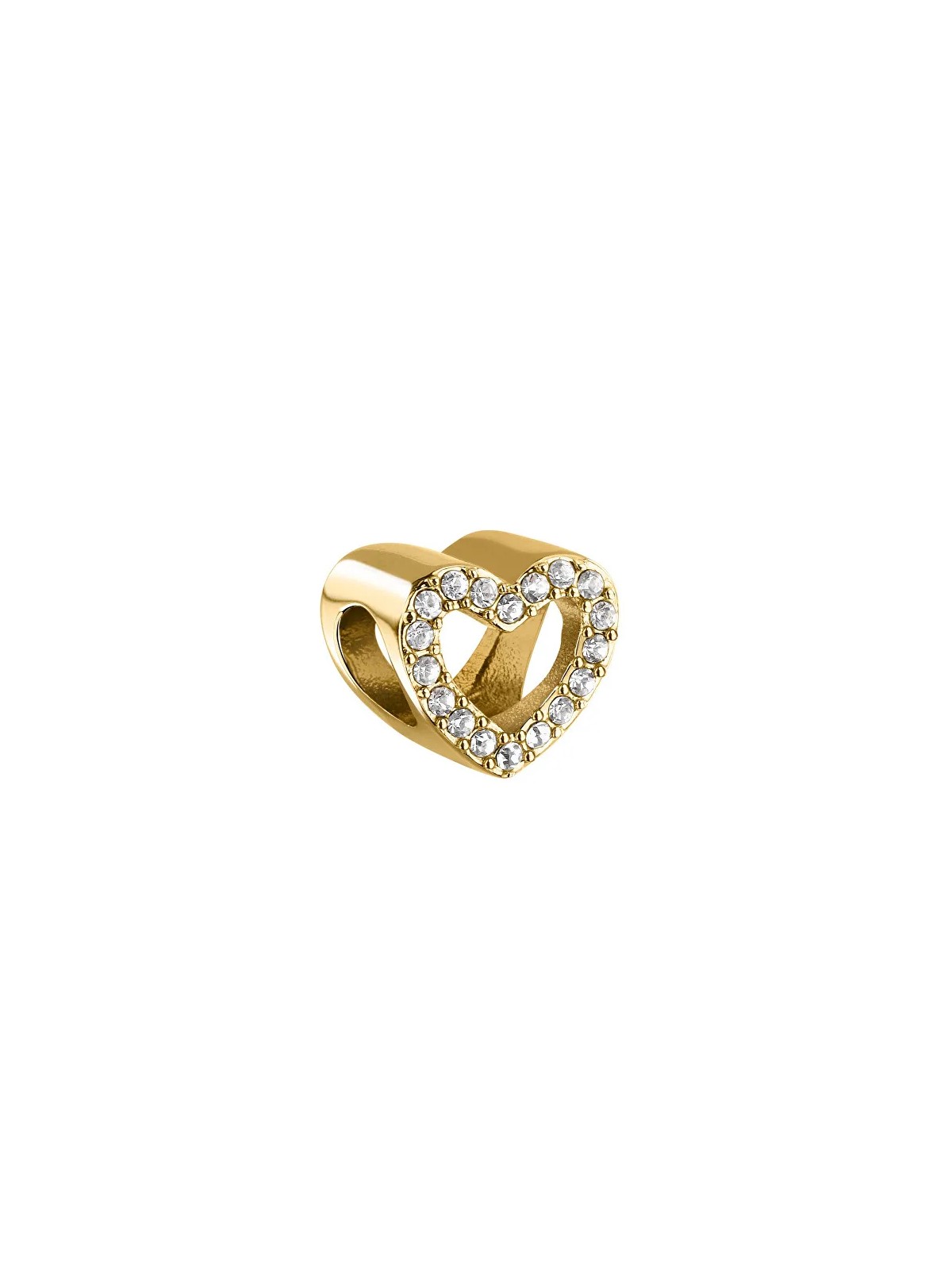 Morellato Perlina a forma di cuore placcata oro con crystal Drops SCZ1386 donna