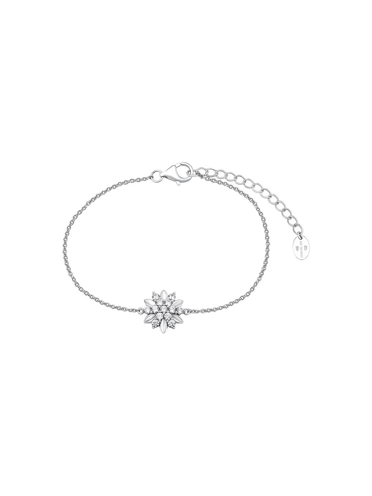 Silvego Bracciale in argento ALIVIA con Swarovski MWB10959AA donna
