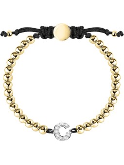 La Petite Story Bracciale bicolore con lettera "C" LPS05ARR09 donna