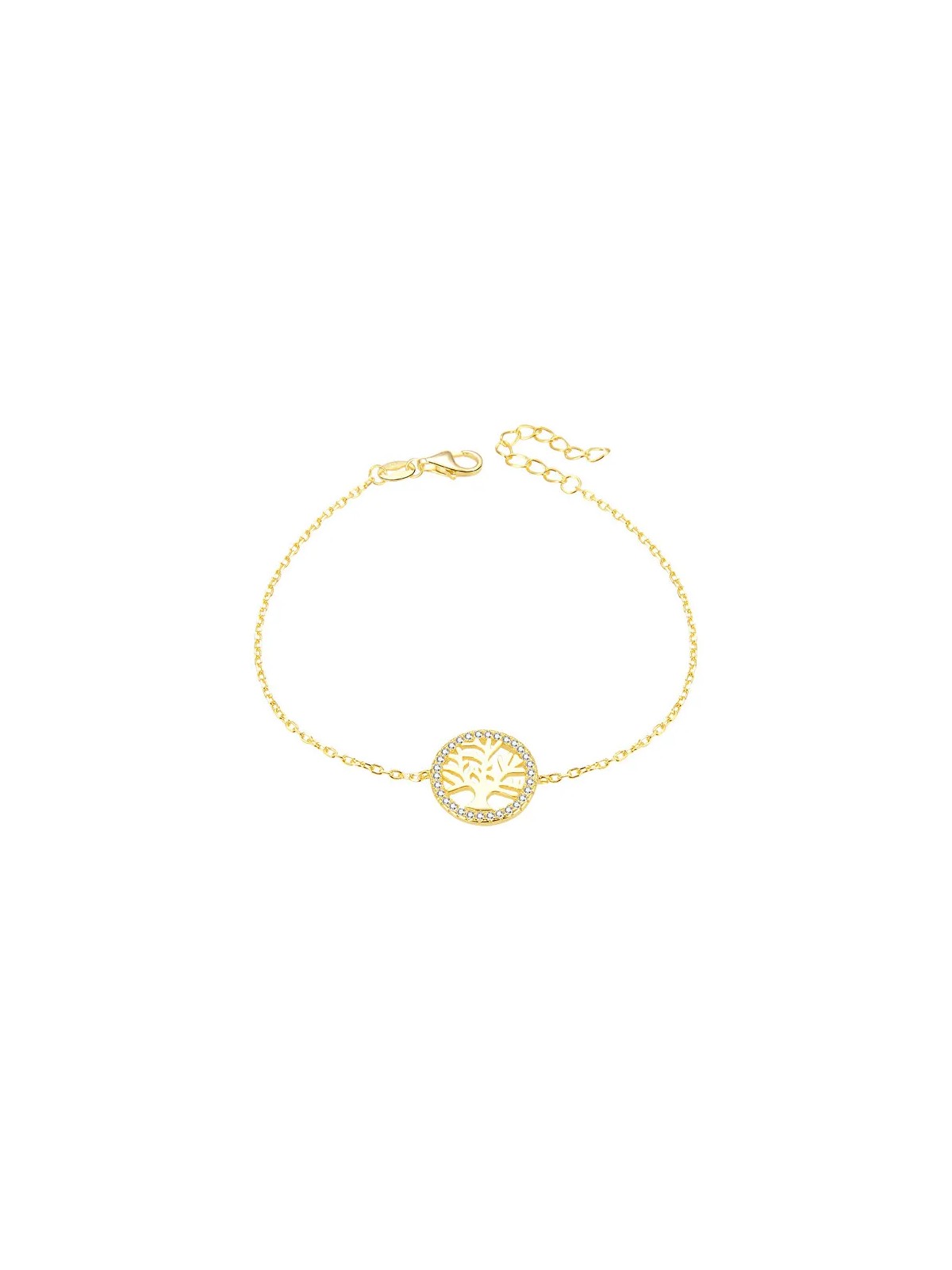 Beneto Bracciale in argento placcato oro con albero della vita AGB485/20-GOLD donna