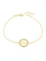 Beneto Bracciale in argento placcato oro con albero della vita AGB485/20-GOLD donna