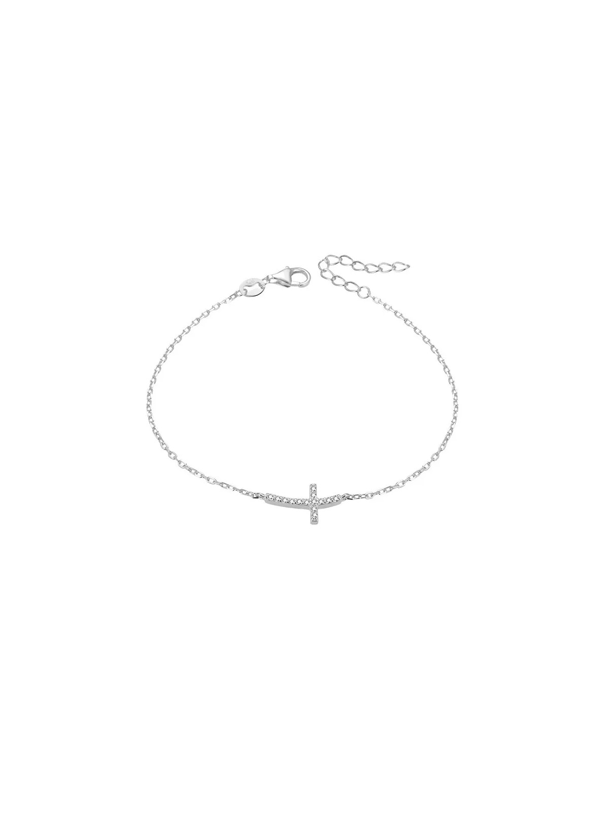 Beneto Bracciale in argento con croce AGB484/20 donna