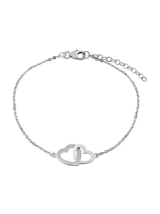 Silvego Catena a mano in argento pregiato con cuori SMJB060RN3ZT donna