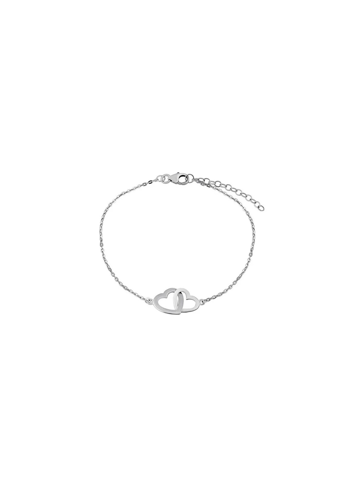 Silvego Catena a mano in argento pregiato con cuori SMJB060RN3ZT donna