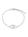 Silvego Catena a mano in argento pregiato con cuori SMJB060RN3ZT donna