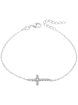 Beneto Bracciale in argento con croce AGB580/21 donna