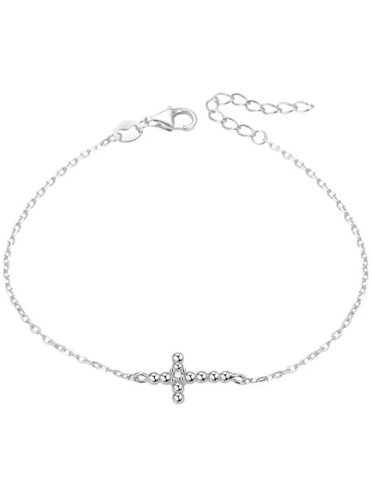 Beneto Bracciale in argento con croce AGB580/21 donna