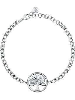 Morellato Bracciale in acciaio senza tempo con cristalli Albero della Vita Vita SATD20 donna