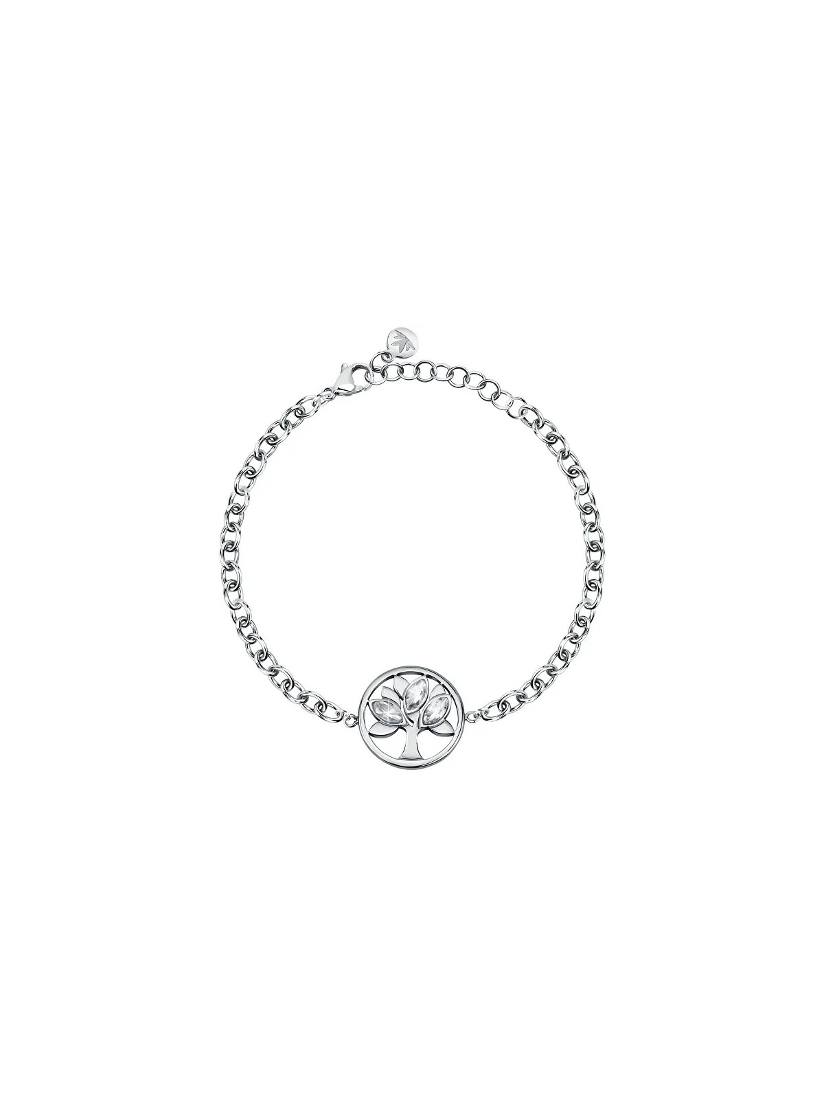 Morellato Bracciale in acciaio senza tempo con cristalli Albero della Vita Vita SATD20 donna