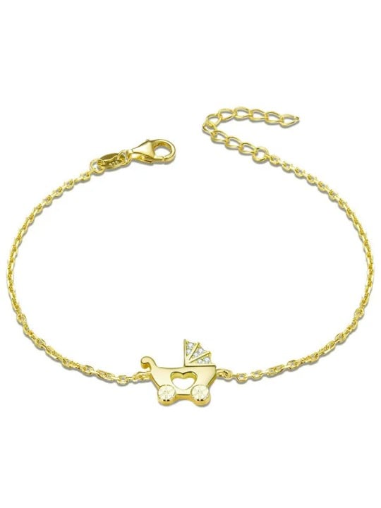 Beneto Bracciale in argento placcato oro Stroller AGB578/21-GOLD donna