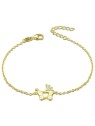 Beneto Bracciale in argento placcato oro Stroller AGB578/21-GOLD donna