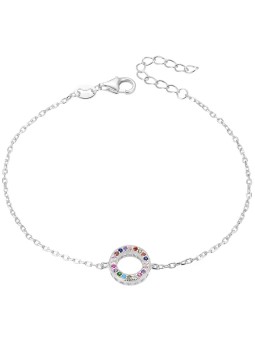 Beneto Bracciale moderno in argento con zirconi AGB581/21 donna