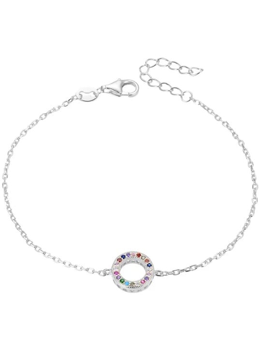Beneto Bracciale moderno in argento con zirconi AGB581/21 donna