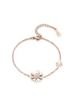 Troli Bracciale in bronzo con fiori VSB006R-PET donna