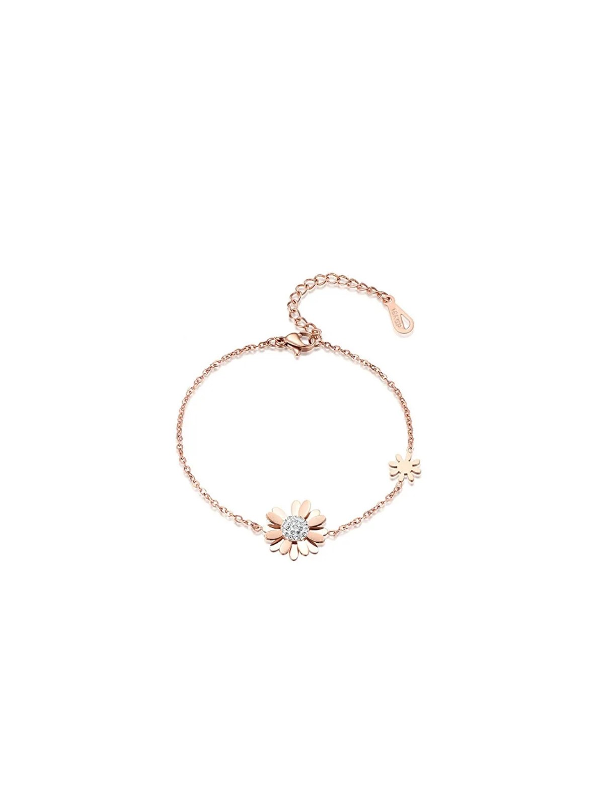 Troli Bracciale in bronzo con fiori VSB006R-PET donna