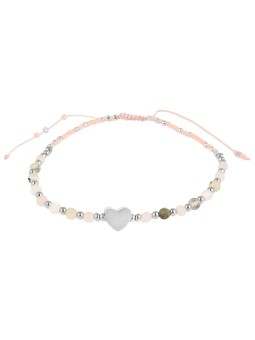 Troli Bracciale con perline sottili e cuore VBD392-B donna