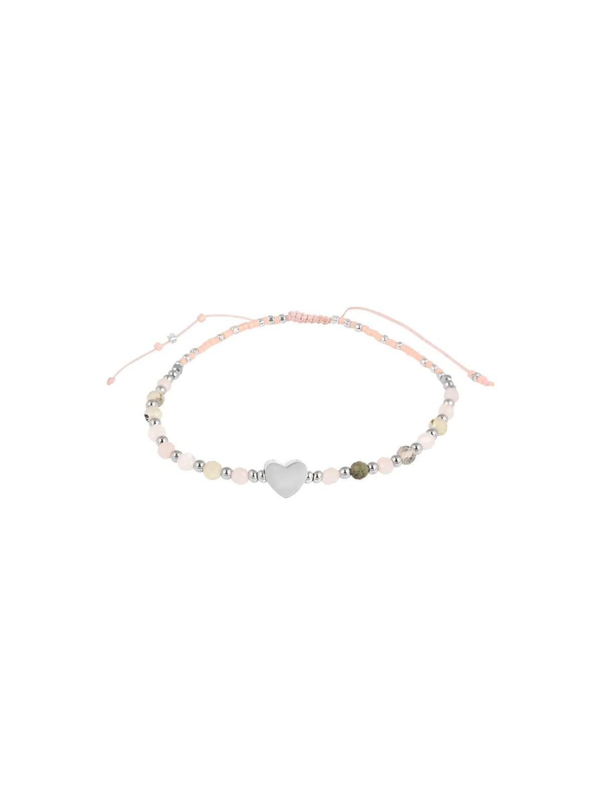 Troli Bracciale con perline sottili e cuore VBD392-B donna