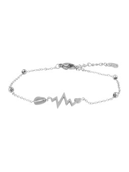 Troli Bracciale in acciaio pregiato Heartbeat VGS1103S donna