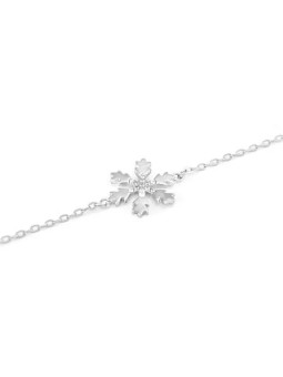 Beneto Elegante bracciale in argento Fiocco di neve AGB638/21 donna