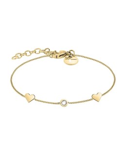 Tamaris Braccialetto dorato delicato con cuori TJ-0041-B-21 donna