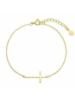 Evolution Group Bracciale placcato oro con croce 63008 donna