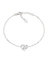 Amen Bracciale romantico in argento con cuore Love BRHHBBZ donna
