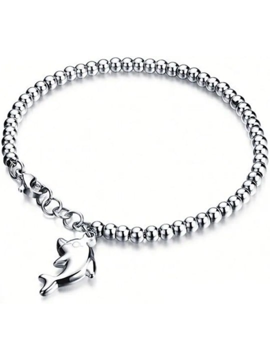 Troli Bracciale in acciaio Delfino donna