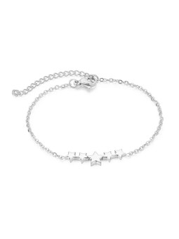 Troli Bracciale in acciaio con stelle VEDB0329S donna