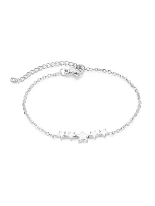 Troli Bracciale in acciaio con stelle VEDB0329S donna