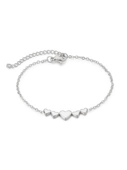 Troli Bracciale romantico in acciaio Cuori VEDB0330S donna