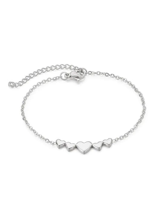 Troli Bracciale romantico in acciaio Cuori VEDB0330S donna
