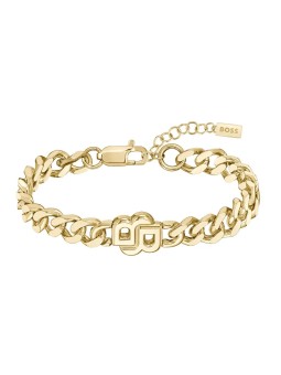 Hugo Boss Elegante bracciale placcato oro Double B 1580622 donna