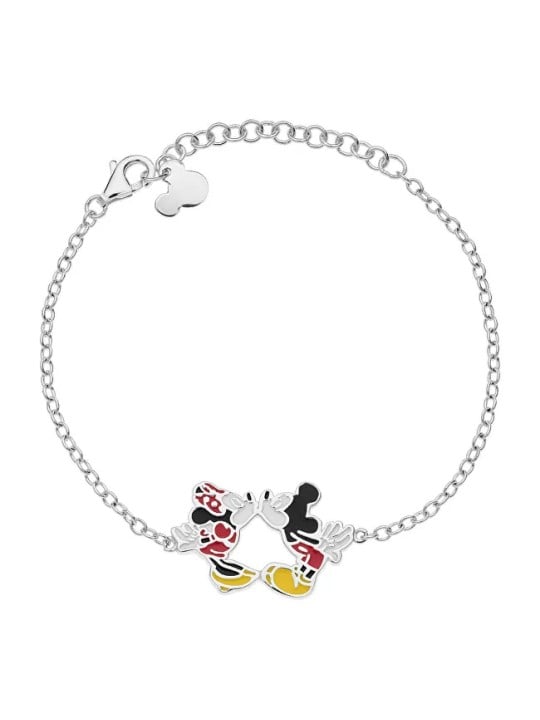 Disney Bellissimo braccialetto in argento di Topolino e Minnie BS00044SL-55.CS donna