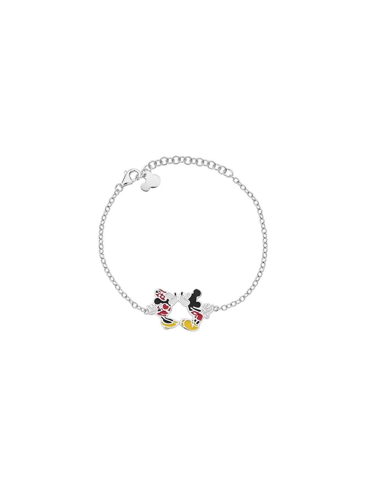 Disney Bellissimo braccialetto in argento di Topolino e Minnie BS00044SL-55.CS donna
