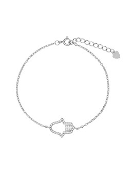 AGAIN Gioielli Bracciale Hamsa in argento popolare - Mano di Fatima AJNR0014 donna