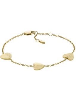 Fossil Delicate bracciale a forma di cuore placcato oro Harlow JF04653710 donna