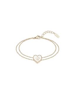 Lacoste Bracciale romantico in oro rosa Cuore 2040397 donna