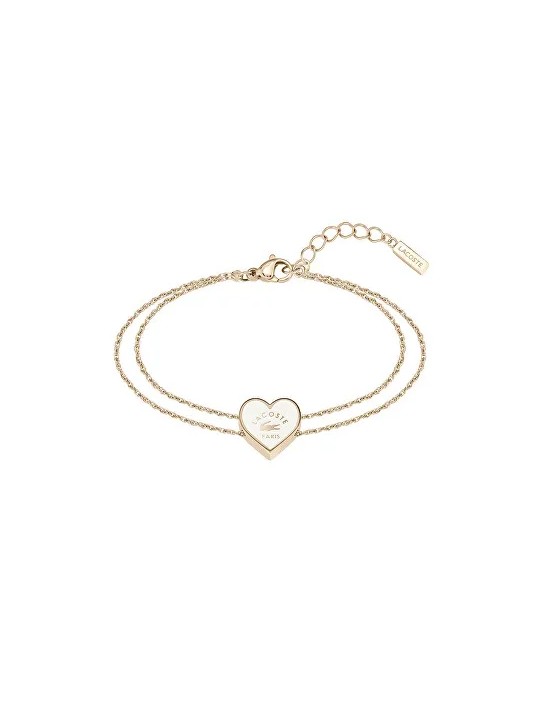Lacoste Bracciale romantico in oro rosa Cuore 2040397 donna