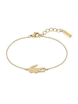 Lacoste Bracciale placcato oro da donna coccodrillo 2040048 donna