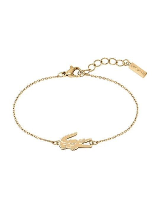 Lacoste Bracciale placcato oro da donna coccodrillo 2040048 donna