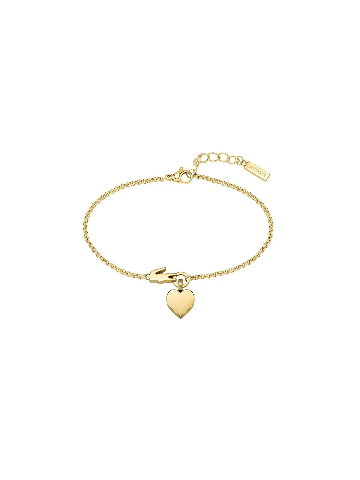 Bracciale Lacoste Delicato placcato oro da donna Love My Croc 2040028 da donna