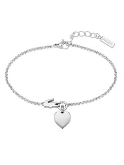 Lacoste Bracciale delicato in acciaio da donna Love My Croc 2040027 donna