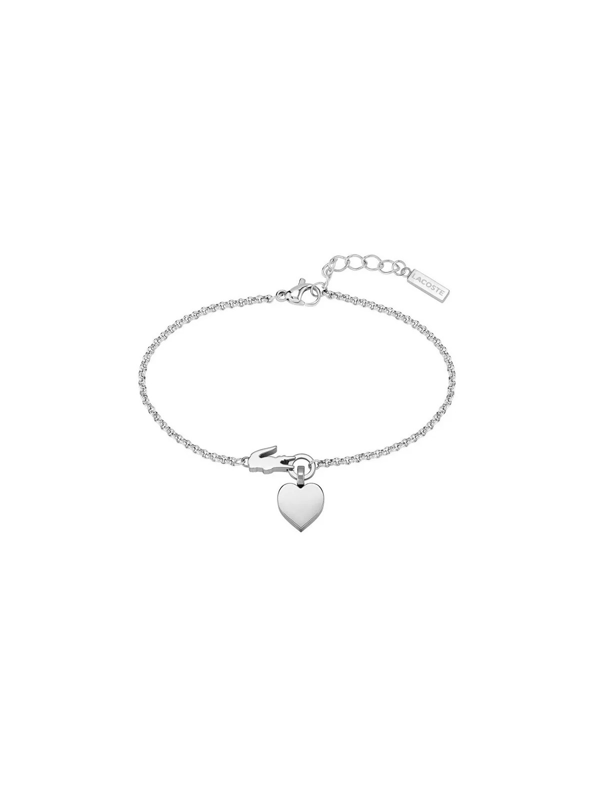 Lacoste Bracciale delicato in acciaio da donna Love My Croc 2040027 donna