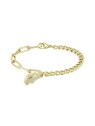 Lacoste Bracciale da donna placcato oro con cristalli Coccodrillo 2040147 donna