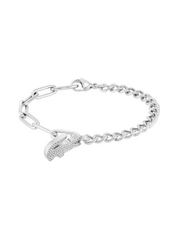 Lacoste Bracciale da donna in acciaio con cristalli di coccodrillo 2040146 donna