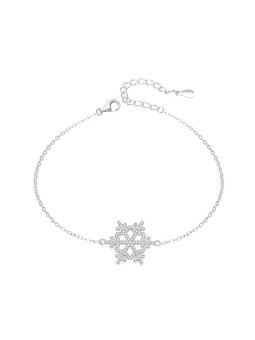 Agato Bracciale in argento Fiocco di neve AGT-B001W donna