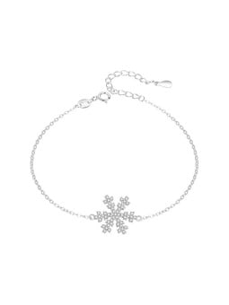 Agato Bracciale in argento scintillante con fiocco di neve AGT-B002W donna